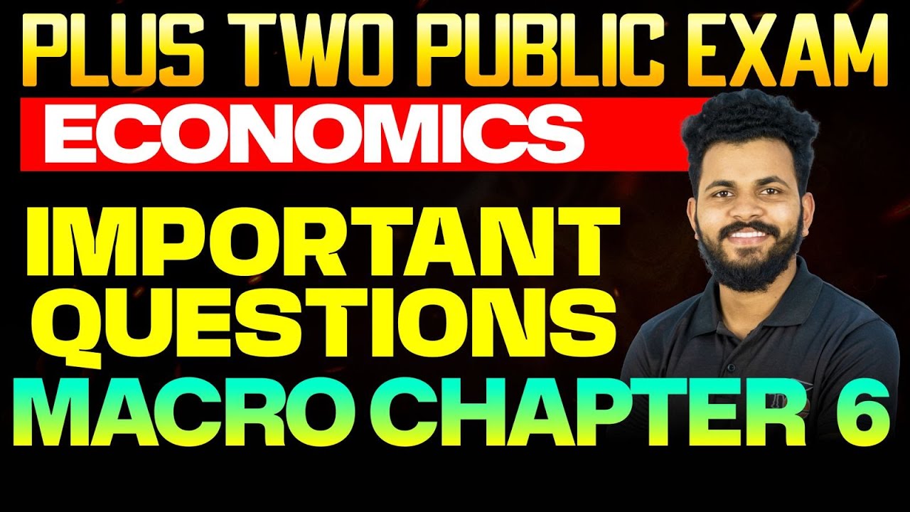 Plus Two Economics | Important Questions Macro 6 | Eduport