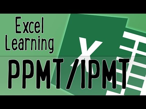 Excel Learning Series - Financial Calculations PPMT / IPMT