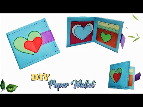 How to make paper wallet👝|Easy paper wallet tutorial l|PaperCraft|Craft ...