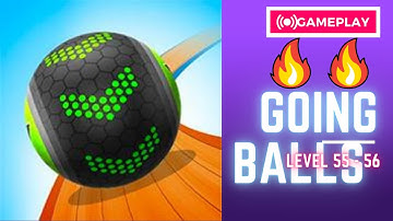Going Balls - All Levels Gameplay Walkthrough (Android, iOS) | Level 55 & 56 | Goal Ball