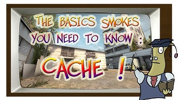 CS:GO - Cache smoke nadespots - Every smoke you need in 2 min !