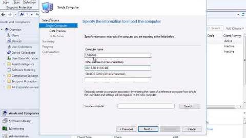 20703-1B Demo44 Import a single computer object into Configuration Manager