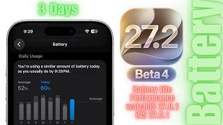 iOS 27.2 Beta 4 Battery Life & Performance (After 3 Days) screenshot 5
