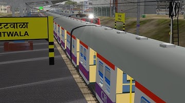 Drive Local Train From Kalyan To Titwala Station In Khandesh Route  || MSTS In Open rail