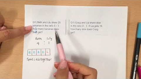 Sharing in a ratio using a bar model