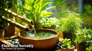 Bamboo Water Sounds Among Green Plants 🌿 Relaxing Music for a Busy Mind screenshot 3