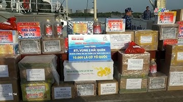 2 đoàn công tác Vùng 2 Hải quân thăm, chúc Tết Nhà giàn DK1 | BRTgo