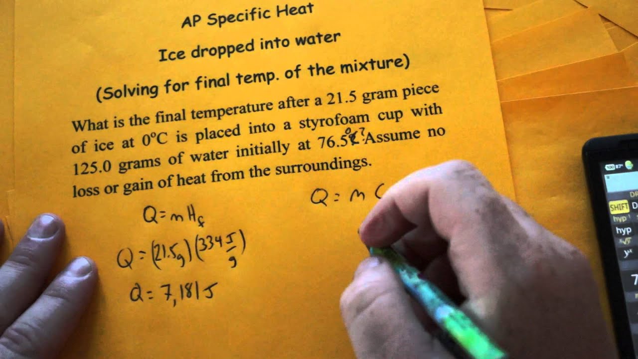 The quantity of heat needed to raise the temperature of a sample of a substance by one degree celsius is the sample’s