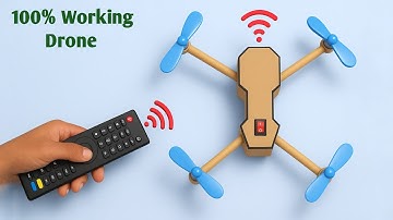 How to make DIY drone from cardboard and found items - homemade drone easy