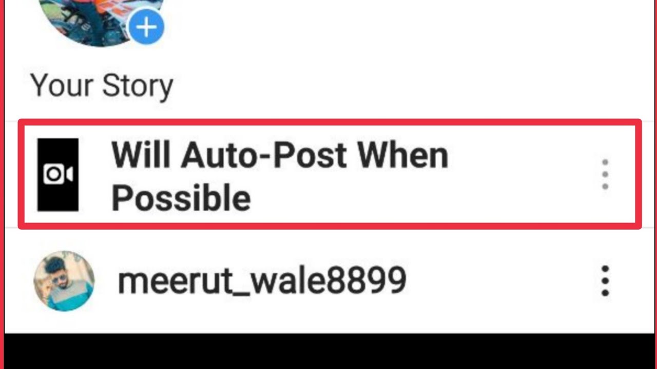 Instagram Fix Will Auto-Post When Possible Problem Solve Post Upload Issue Error