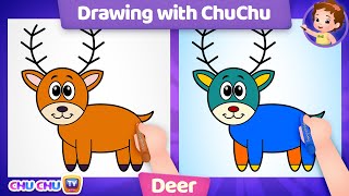 how to draw a deer more drawings with chuchu chuchu tv drawing lessons for kids
