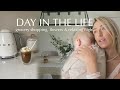 DAY IN THE LIFE | Grocery haul , flowers &amp; relaxing night in