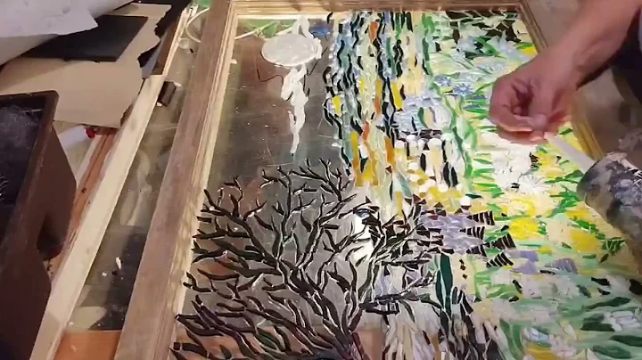 lapsed stained glass mosaic: https://instagram.com/pamelaqueenstudio?igshid=OGQ5ZDc2ODk2ZA==