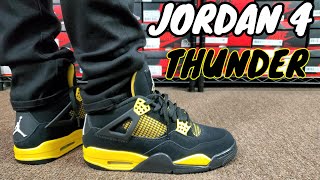 AIR JORDAN 4 THUNDER REVIEW & ON FEET