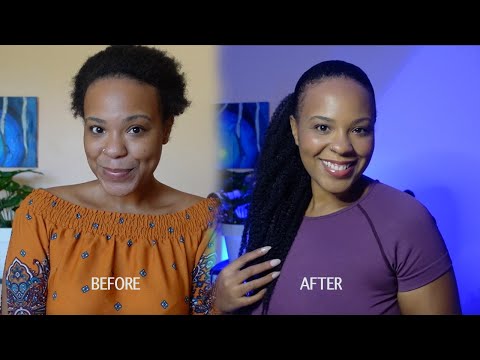 HAIR ASMR? - Watch me Slick my SUPER Short 4C Natural Hair into a Ponytail (Hair combing, brushing)