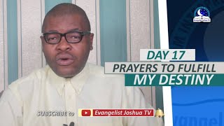 DAY 17: PRAYER TO FULFILL MY DESTINY - 30 Days Fasting And Prayers (Midnight)