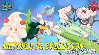 LOS METODOS DE EVOLUCION MAS RAROS POKEMON ESPADA Y ESCUDO