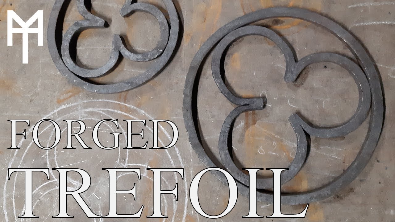 Forge welded trefoil from a single bar