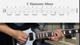 C Harmonic Minor / Guitar Lesson / Tabs