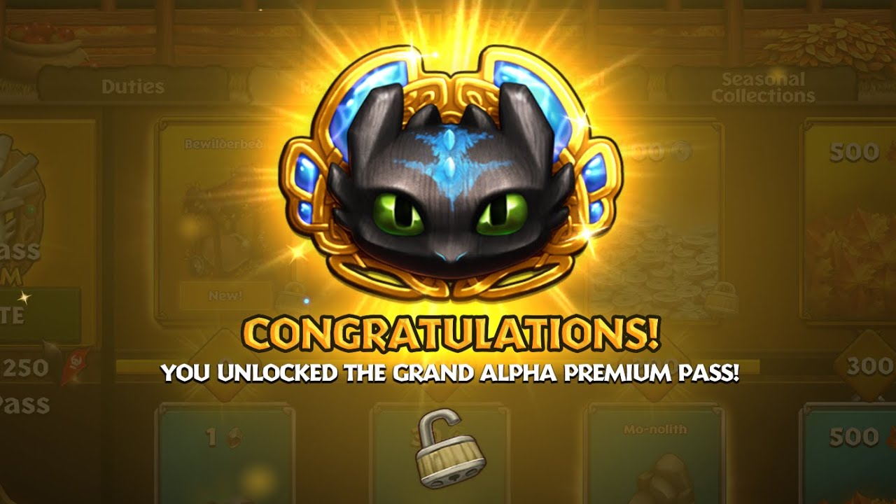 Новый премиум-пропуск Grand Alpha и первый эпический дракон | Dragons Rise of Berk 