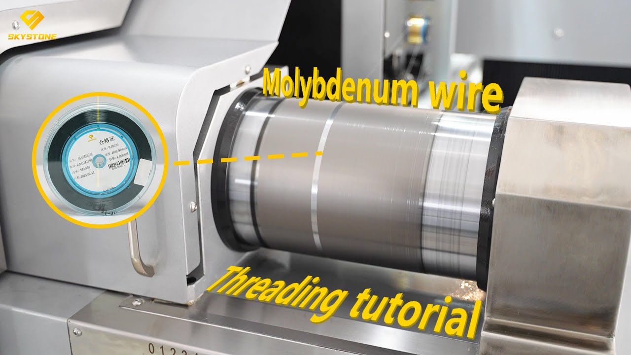 EDM Molybdenum Wire Threading Tutorial - YouTube