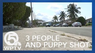 3 people, puppy shot in Boynton Beach