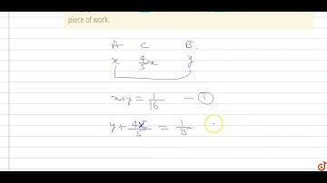 C is 20% more efficient then A. A and B together csn finish a work in 16 days. B and C together...