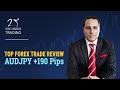 Top Forex Trade Review +190 Pips on AUDJPY {Crushed It}
