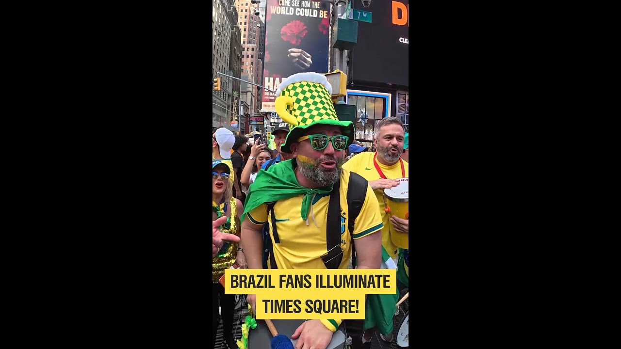 Brazil fans have arrived in New York City! | FIFA World Cup 2026™ Brazil fans have arrived in New York City! | FIFA World Cup 2026™