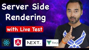 SSR vs CSR | Server Side Rendering and Client Side Rendering | ReactJS 2024