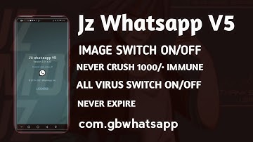 Jz WhatsApp V5 Immune Secondario Clone Kebal Virtex Anti booming fk voice duration modificador audio