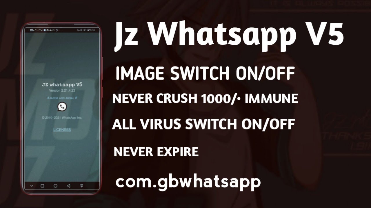 Jz WhatsApp V5 Immune Secondario Clone Kebal Virtex Anti booming fk voice duration modificador audio