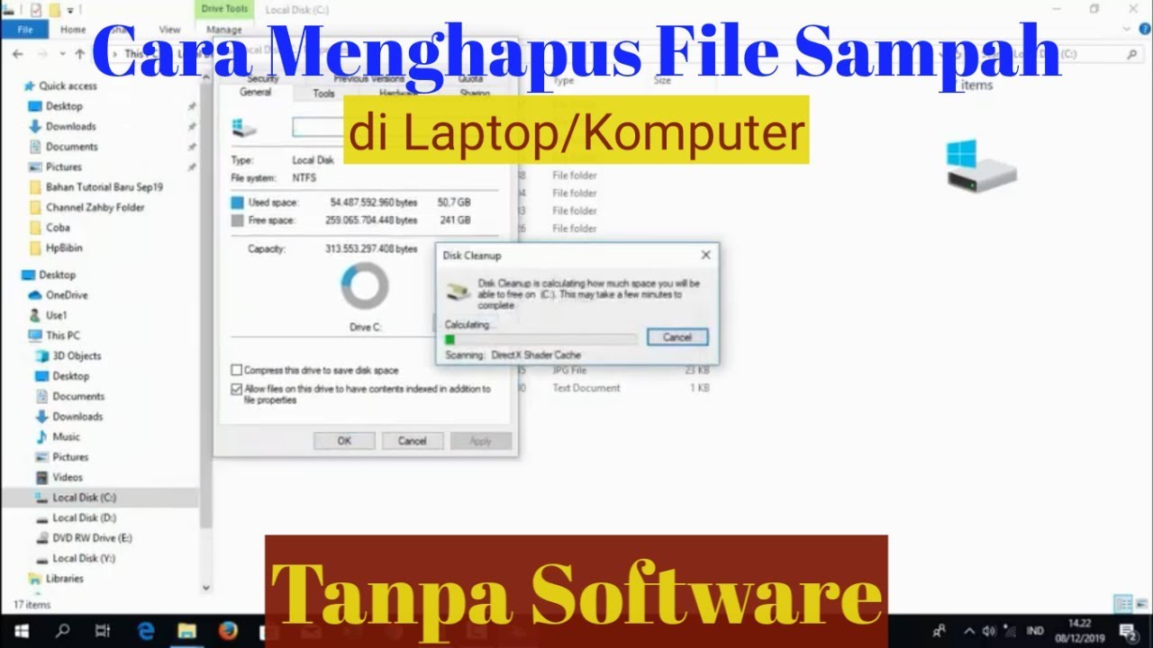 Cara Menghapus File Sampah atau Cache di Laptop dan Komputer Tanpa