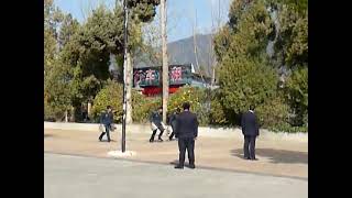 Hotel Staff In Li Jiang China Carrying Out Exercises And Fire Drills