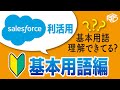 【初心者向け】【基本を丁寧に解説】セールスフォース利活用~基本用語編~ #DX