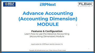 7.3 How to Setup / Implement ERPNext Advanced Accounting Dimensions | Get Implemented at $99/Day