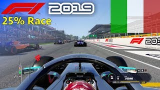 F1 2019 - 25% Quick Race at Autodromo di Monza in Hamilton's Mercedes