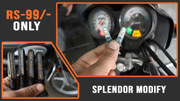Splendor ktm style indicator and speedometer Flashing light eltron turbo