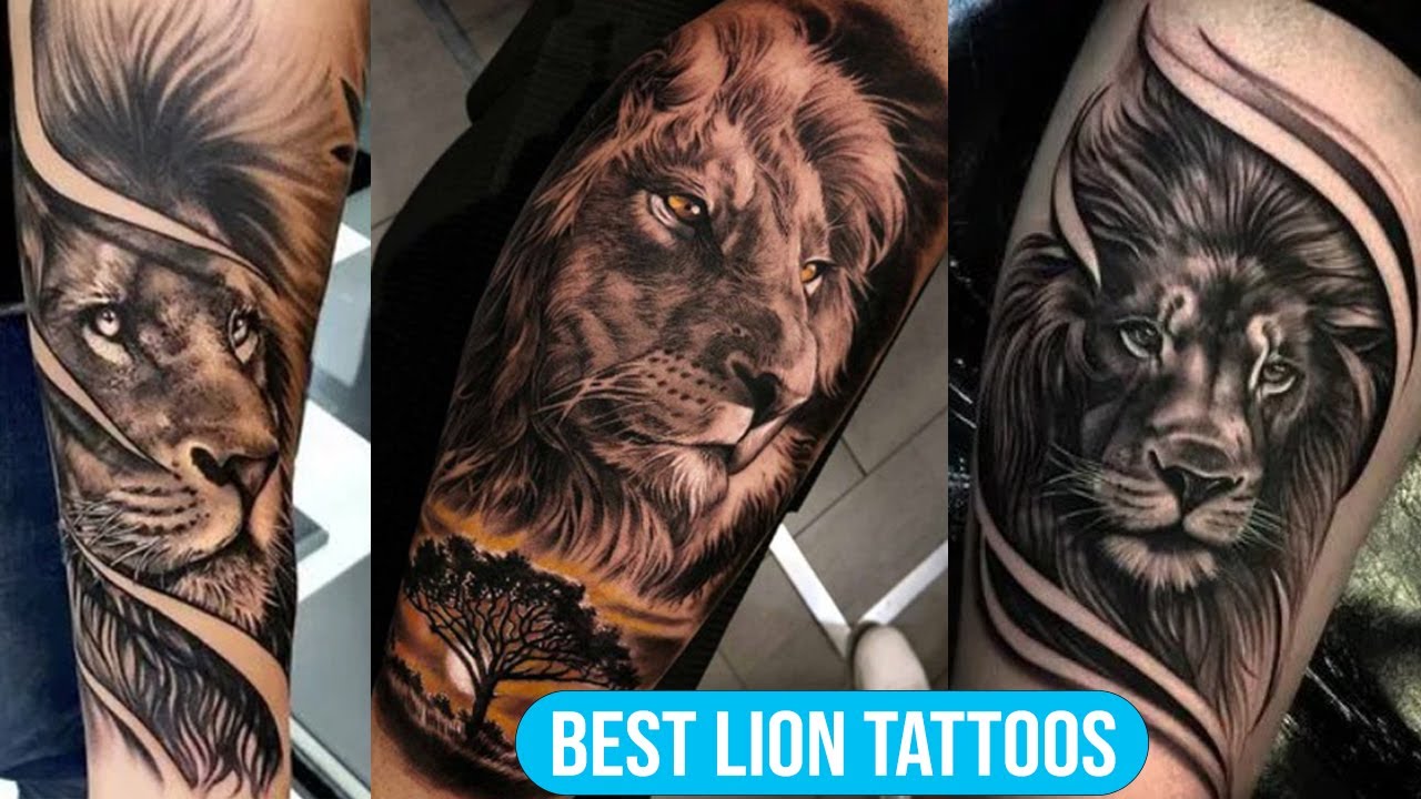 Top 50 Best Lion Tattoo - YouTube