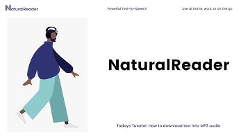 How to Download Text into MP3 Audio using NaturalReader