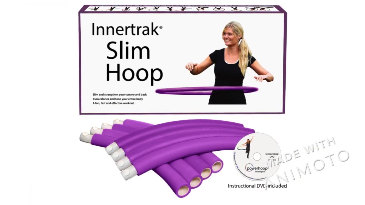 Powerhoop Slim - Weighted Hula Hoop - YouTube
