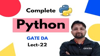 List vs Set vs Tuple vs Dictionary | Lecture 22 | Python Complete Course | GATE DA | Puneet Kansal