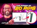 FOREX: 20 Pips a day Live Trading (just 2 trades)