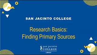 Research Basics:  Finding Primary Sources, Google Scholar & Google Books Wealth