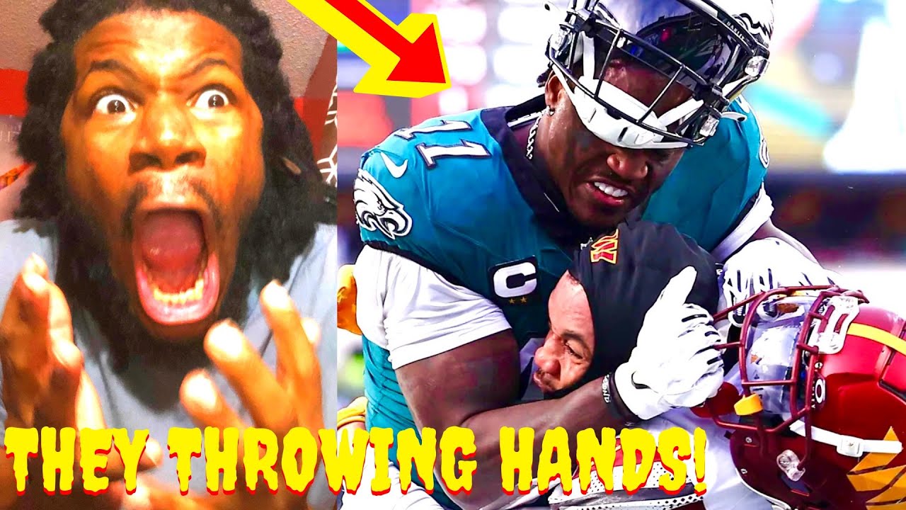 INSANE FIGHT JUST BROKE OUT! COMMANDERS VS EAGLES NFC CHAMPIONSHIP ...