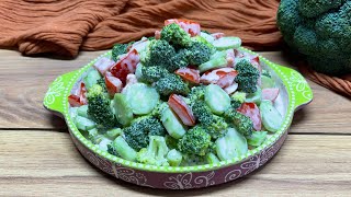 Creamy broccoli salad with cucumber best broccoli salad recipe