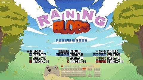 Raining blobs