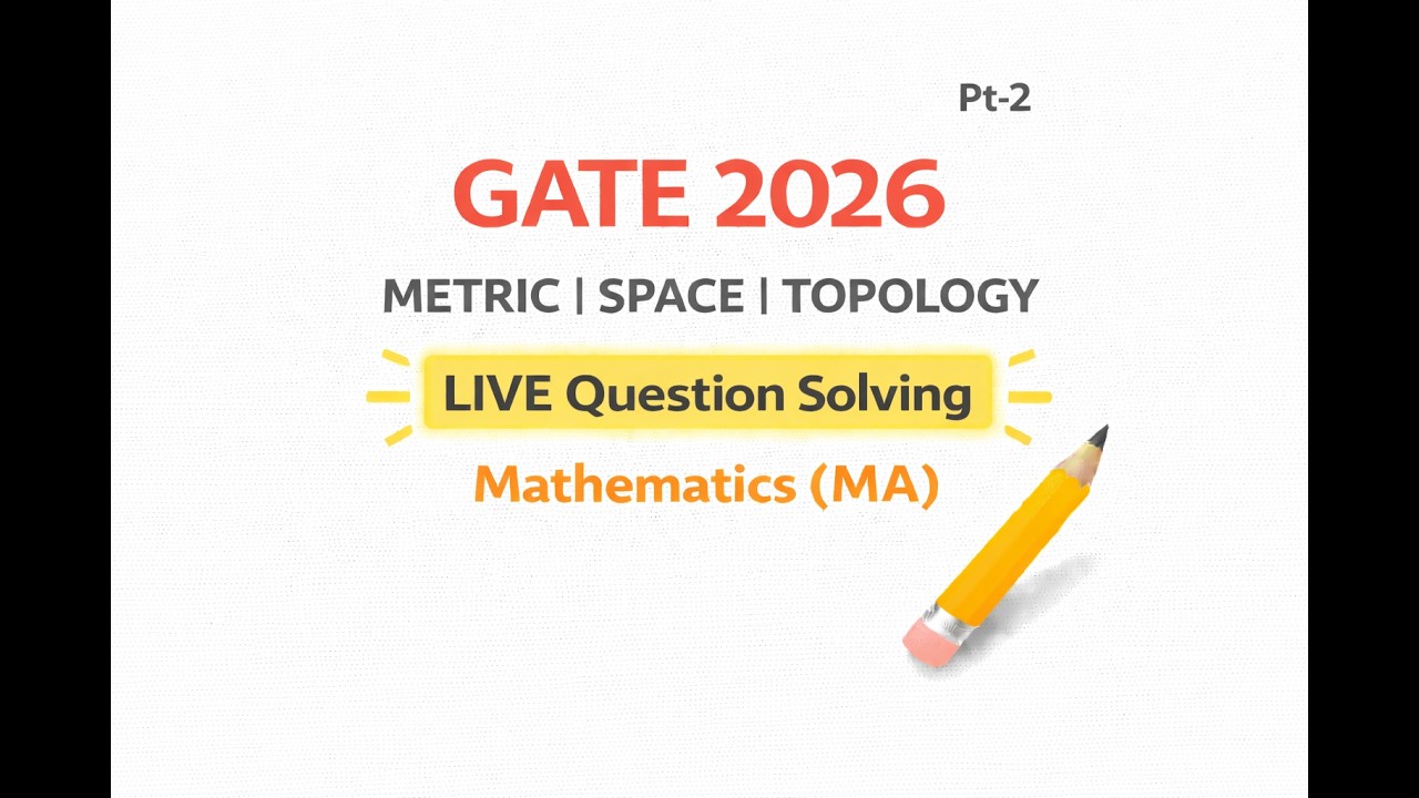 GATE 2026 Metric Space & Topology - YouTube
