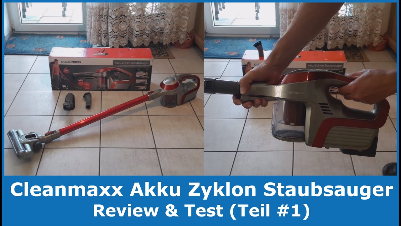 CLEANmaxx Zyklon Hybrid Staubsauger Akku Handstaubsauger Power