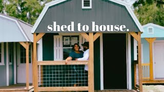 tiny shed to house conversion the journey to debt free